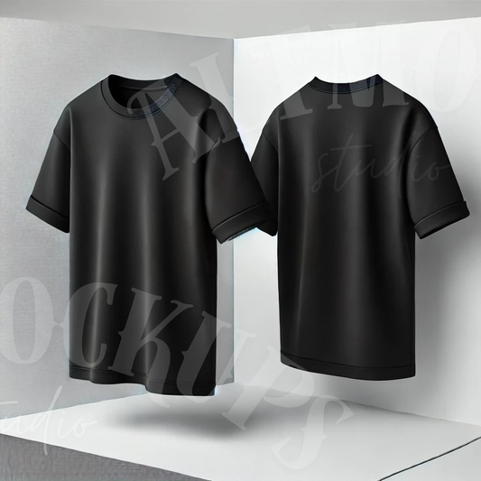 Front and back view mockup